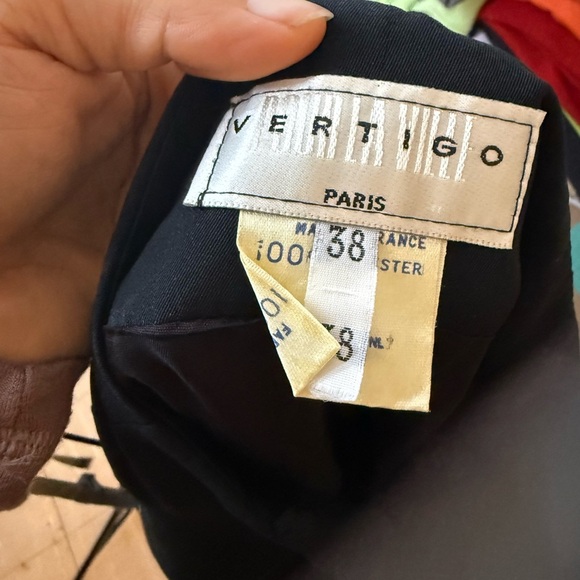 Vertigo Paris Vintage High Waisted Gold Button Down Pencil Skirt - Picture 3 of 6